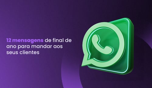 mensagens de boas festas para os clientes e ícone de WhatsApp