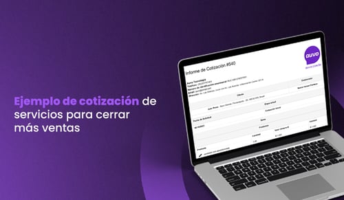 Ejemplo de cotización de servicios para cerrar más ventas