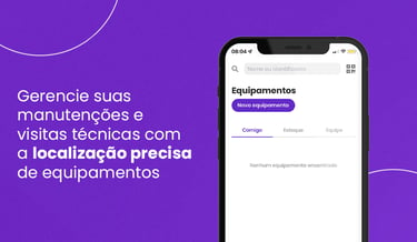 gerencie manutenção e visitas técnicas com localização de equipamentos