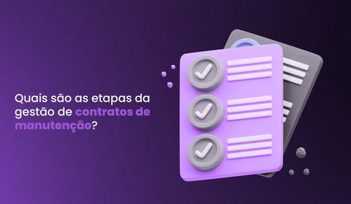 ilustração de contrato de manutenção etapas de gestão