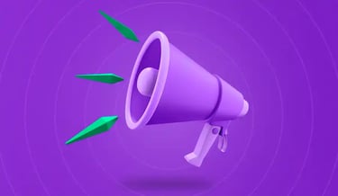 megafone roxo 