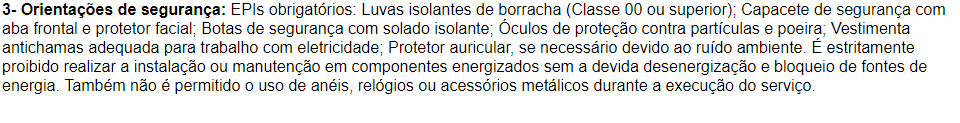 Ordem de serviço nr 1- orientações de segurança